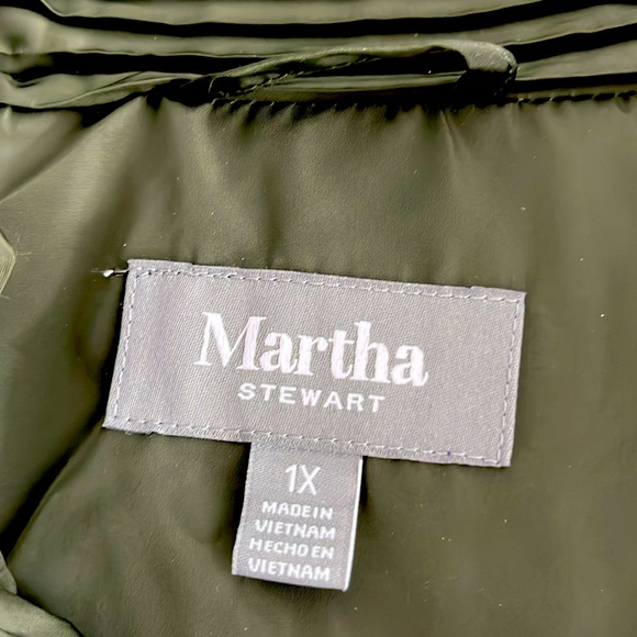 Excellent Pre-Owned Condition Martha Stewart Women’s Jacket in Green Sz 1X - Picture 2 of 6